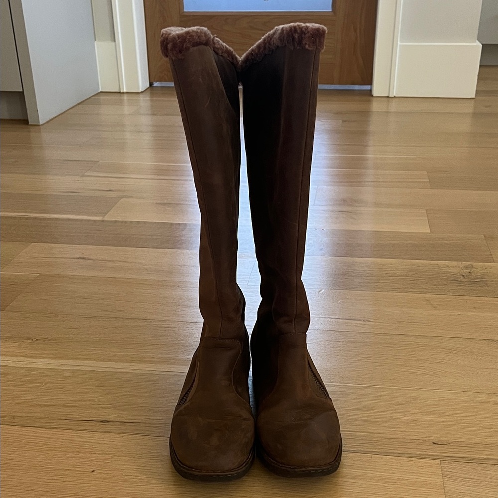 Women's Born Muna Shearling-Lined Leather Boots